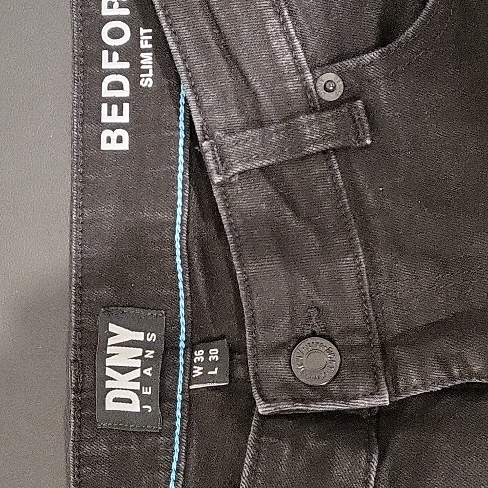 DKNY Men's Charcoal Slim Jeans